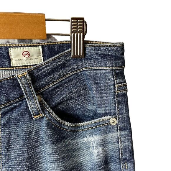 AG Adriano Goldschmied The Stilt Cigarette Roll Up Jeans Size 26 - Picture 2 of 9